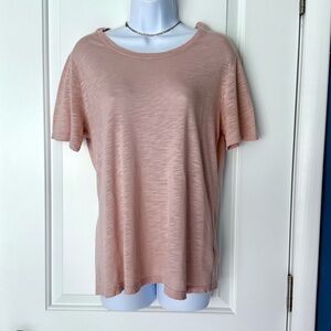 Splendid pink slub knit t-shirt Size XS
